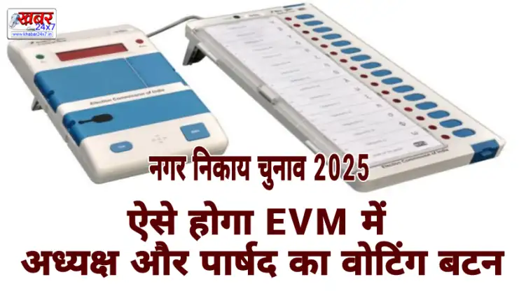 नगर निकाय चुनाव 2025: ऐसे होगा EVM मशीन मे अध्यक्ष और पार्षद का वोटिंग बटन..मास्टर ट्रेनर्स ने दी जानकारी