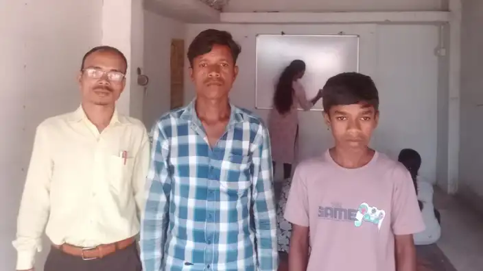 वनांचल साल्हेवारा से संजू सोरी का प्रयास विद्यालय में चयन