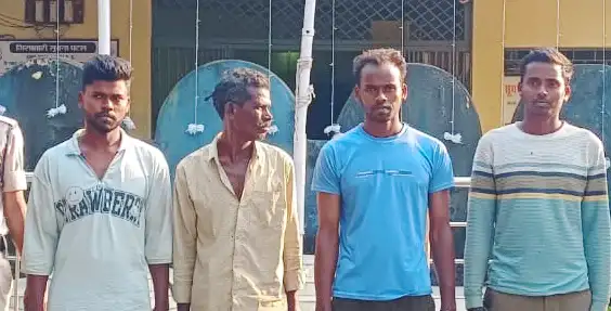 पुरानी रंजिश में धारदार टंगिया से हमला करने वाले चार आरोपी गिरफ्तार, जेल भेजे गए