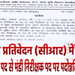 Tampering of Confidential Report (CR), promotion from Sub Inspector to Mandi Inspector post stoppedगोपनीय प्रतिवेदन (सीआर) में छेड़छाड़, उप निरीक्षक पद से मंडी निरीक्षक पद पर पदोन्नति में लगी रोक