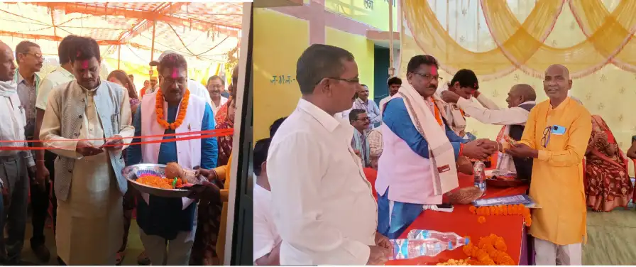 धोबी समाज के सामुदायिक भवन का हुआ लोकार्पण