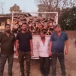 अवैध परिवहन करते पिकअप वाहन जप्त Pickup vehicle seized for illegal transportation