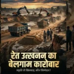 रेत उत्खनन का बेलगाम कारोबार, खुलेआम नदी का सीना चीर हो रही तस्करी, क्या जानते हुए भी प्रशासन अनजान? Unbridled sand mining business, smuggling taking place openly through the river, is the administration unaware despite knowing the truth?