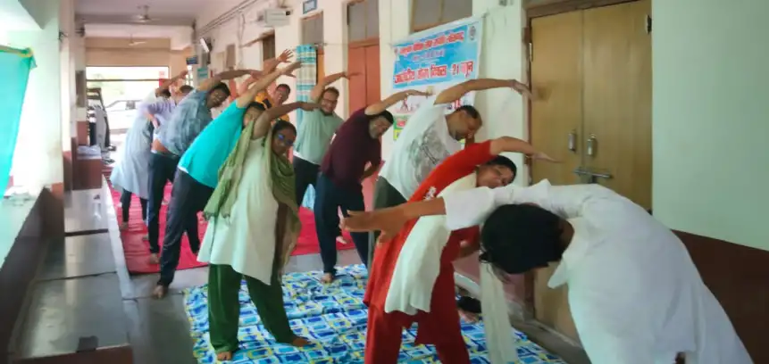 व्यवहार न्यायालय में मनाया अंतर्राष्ट्रीय योग दिवस, जीवन में प्रथम सुख निरोगी काया है : CJM शर्मा