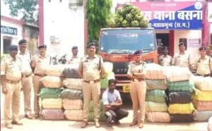 4.5 करोड़ का गांजा जब्त: केलों की आड़ में हो रही थी तस्करी, शराब ठेके का मालिक निकला मास्टरमाइंड