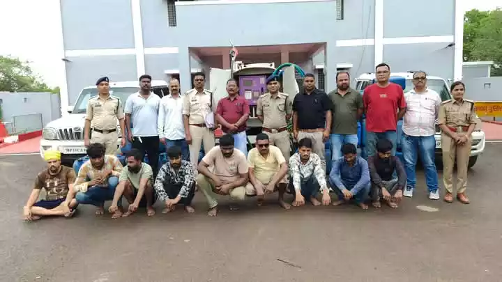 डीजल चोरी करने वाले अंतर्राज्यीय गिरोह के 9 आरोपी गिरफ्तार, उरला में बना रखा था ठिकाना