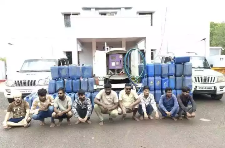 डीजल चोरी करने वाले अंतर्राज्यीय गिरोह के 9 आरोपी गिरफ्तार, उरला में बना रखा था ठिकाना
