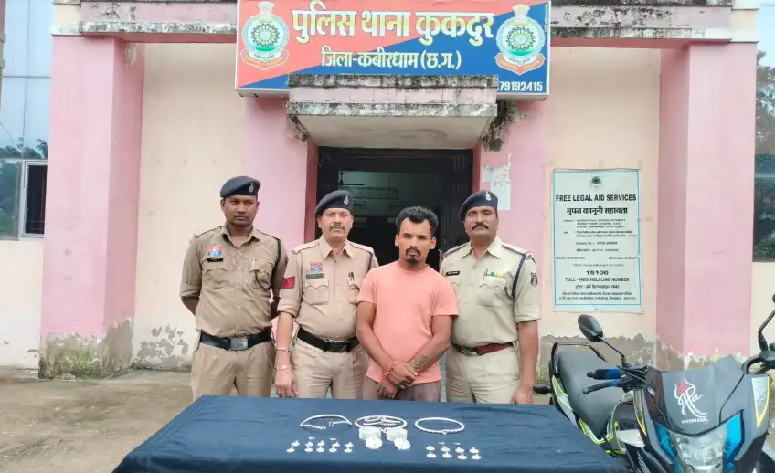 कुकदूर पुलिस ने चोरी के दो मामलों का किया खुलासा, शातिर चोर गिरफ्तार