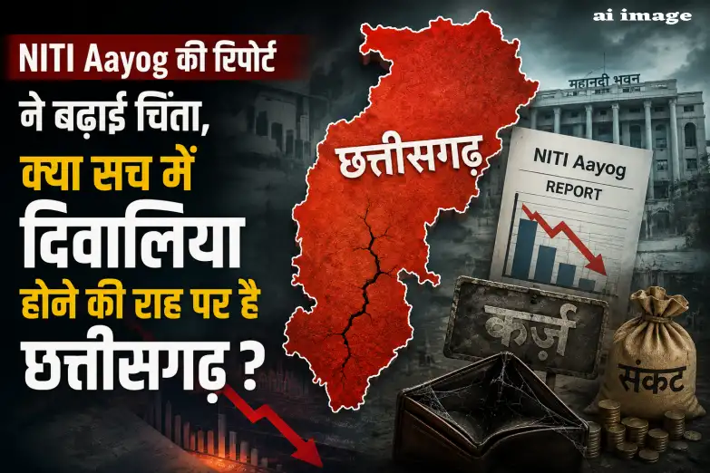 NITI Aayog की रिपोर्ट ने बढ़ाई चिंता, क्या सच में दिवालिया होने की राह पर है छत्तीसगढ़ ?