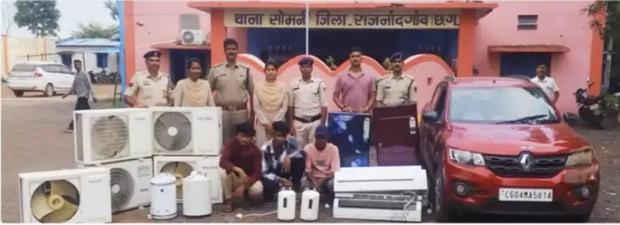 रिसॉर्ट में लाखों की चोरी का खुलासा, 3 आरोपी गिरफ्तार